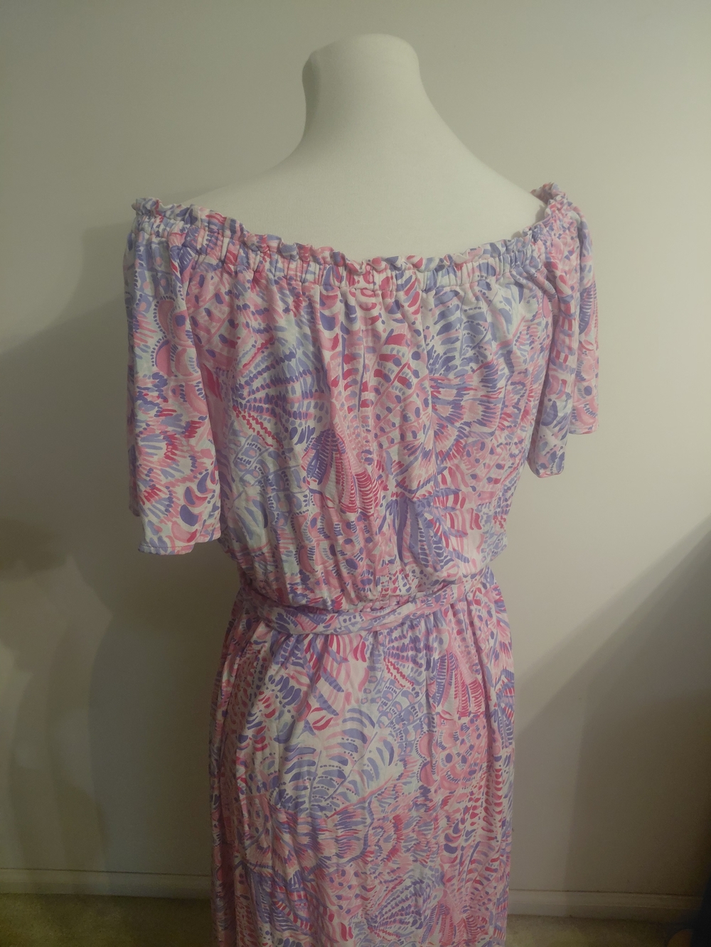 Lilly Pulitzer Moriah Pink and Lilac Printed Dress - Picture 5 of 6